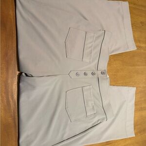 HALARA Plus Size 1X Khaki Active Wide Leg Pants